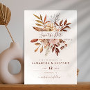 Search for copper save the dates Boho watercolor foliage