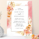 Search for blush and coral wedding invitations Watercolor floral