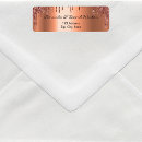 Search for copper metallic return address labels Shiny