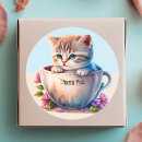 Search for cute teacup stickers Cat