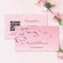 Search for cherry blossoms business cards Qr code