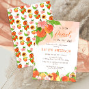 Search for a little peach is on the way invitations For her