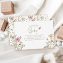 Search for wild flower invitations Baby in bloom