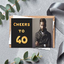 Search for balloons 40th birthday invitations Black