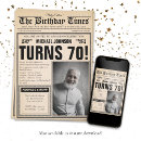 Search for funny 70th birthday invitations Seventieth