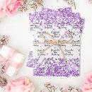 Search for white glitter wrapping paper Purple
