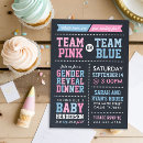Search for team pink or blue invitations Modern