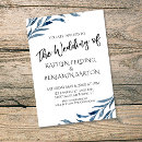 Search for painted watercolor leaves wedding invitations Script