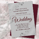 Search for burgundy and grey wedding invitations Elegant