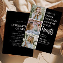 Search for memorial collage invitations Celebration of life
