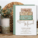 Search for vintage suitcase invitations Luggage