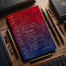 Search for red ombre invitations Elegant