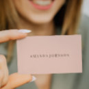 Search for blush pink business cards Minimal