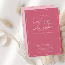 Search for fuchsia wedding invitations Modern