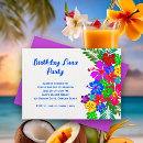 Search for swag invitations Hawaiian flowers