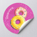 Search for pink doughnut stickers Donut