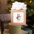 Search for vintage snowmen stickers Merry christmas