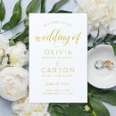 Search for white and gold wedding programs Calligraphy script
