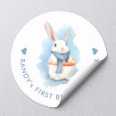Search for watercolor bunny stickers Pastel blue
