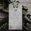 Search for green butterflies wedding invitations Vintage