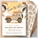 Search for baby boy 2nd birthday invitations Safari