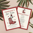 Search for red cowgirl invitations Nash bash
