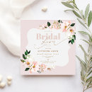Search for blush floral bridal shower invitations Wildflower