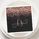 Search for pink and gold napkins Glitter