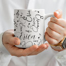 Search for musical notes coffee mugs Black and white