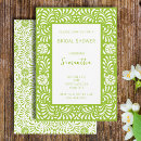 Search for green bridal shower invitations Flowers
