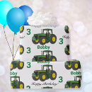 Search for green tractor wrapping paper Cute