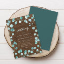 Search for teal and brown wedding invitations Country