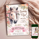 Search for horse 1st birthday invitations Saddle up