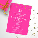Search for confetti bar bat mitzvah invitations Star of david
