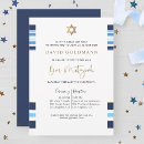 Search for traditional bar bat mitzvah invitations Star of david