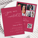 Search for 3 in one wedding invitations Qr code