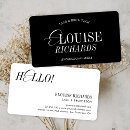 Search for nostalgic business cards Elegant