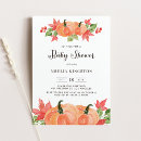 Search for watercolor pumpkin baby shower invitations Rustic