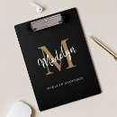 Search for gold clipboards Monogrammed