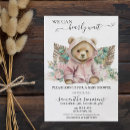 Search for we can bearly wait baby shower invitations Pink