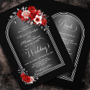 Search for red and grey wedding invitations Gothic