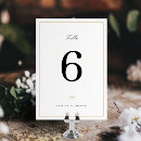 Search for black and white table cards Calligraphy