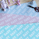 Search for gender reveal wrapping paper Typography