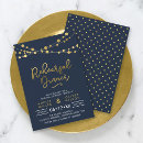 Search for string of lights rehearsal dinner invitations Modern
