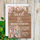 Search for cowgirl sweet 16 invitations Ranch