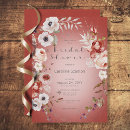Search for red rose bridal shower invitations Roses