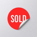 Search for for sale sign stickers Sold