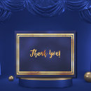 Search for navy blue gold postcards thank you cards Simple