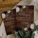 Search for burgundy and blush wedding invitations Rustic
