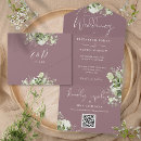 Search for mauve wedding invitations Qr code